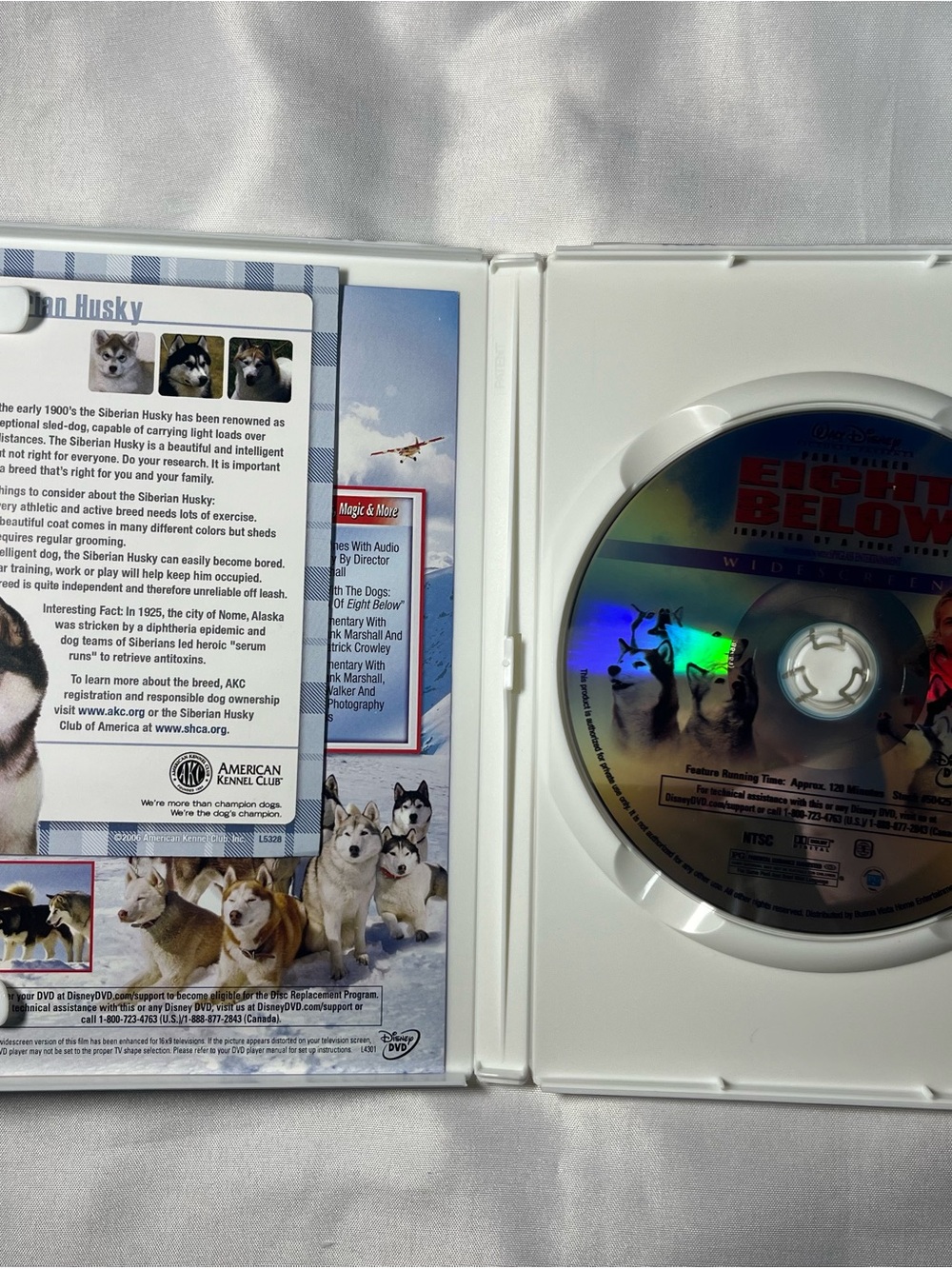 Eight Below‎ DVD Widescreen Edition Disney Family Movie Paul Walker True Story - Picture 2 of 4